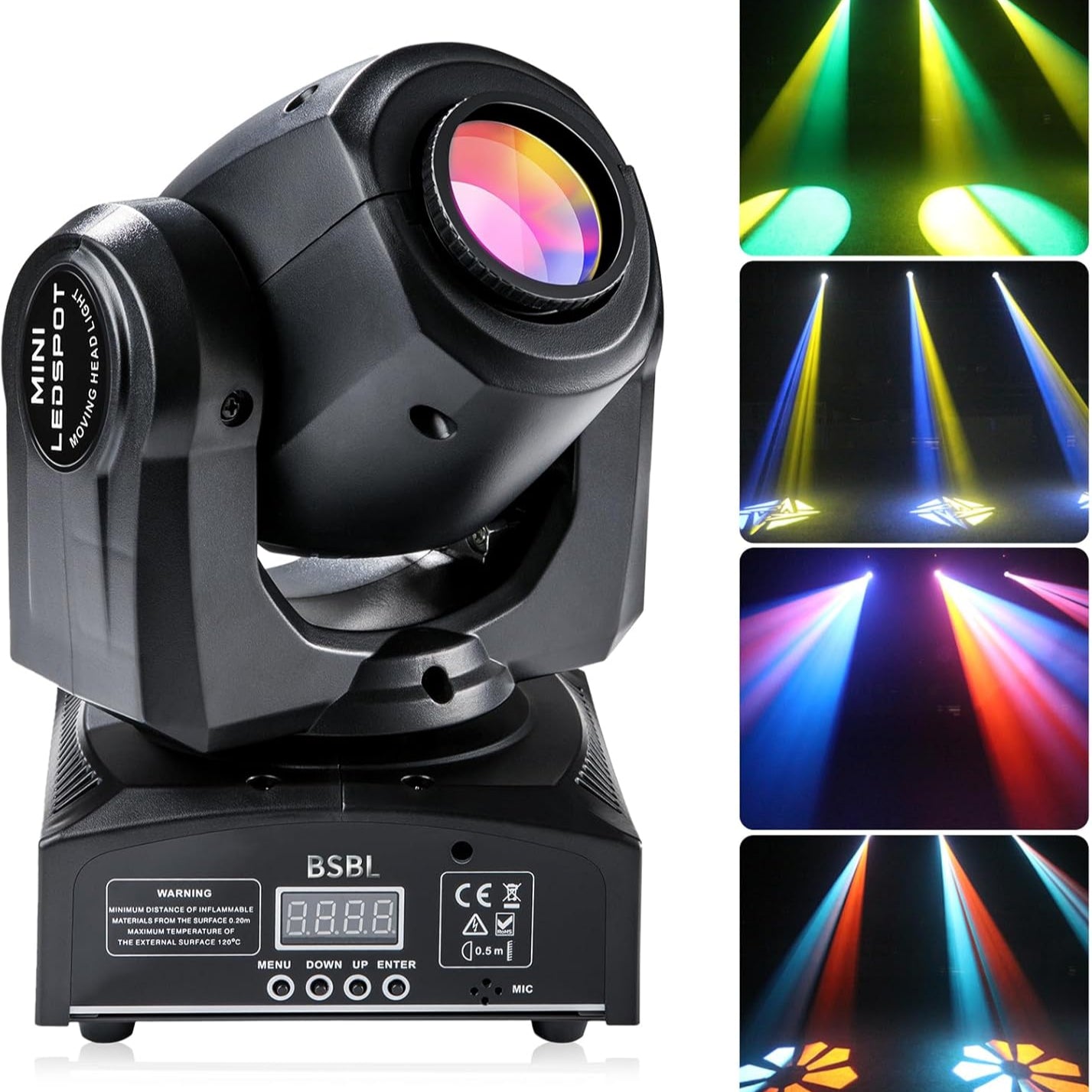 BSBL 30W LED Moving Head Spotlight with 8 Gobos