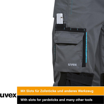 Uvex Tune-Up Men's Cordura Cargo Work Trousers with Reinforced Knees