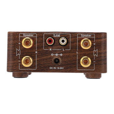 Bluetooth 5.0 2-Channel Wood Grain HiFi Amplifier with USB Input
