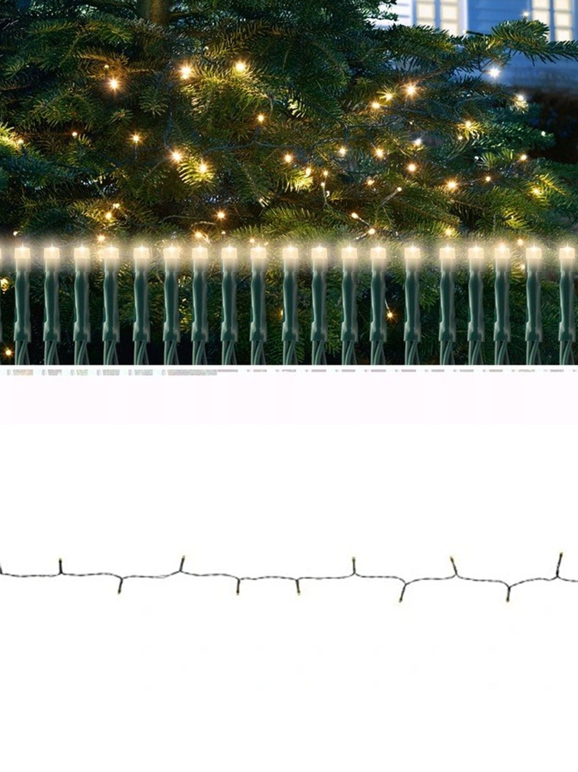 Livarno Home 12‑Meter LED Light Chain, 100 Warm White LEDs