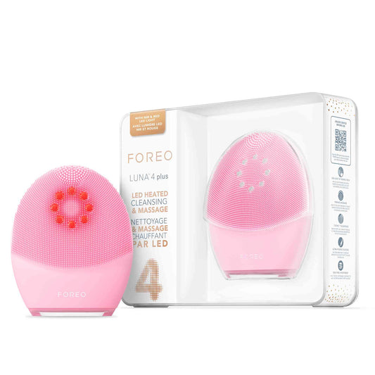 FOREO LUNA 4 Plus: Advanced T-Sonic Heated Cleansing and Microcurrent Facial Massager