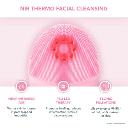 FOREO LUNA 4 Plus: Advanced T-Sonic Heated Cleansing and Microcurrent Facial Massager