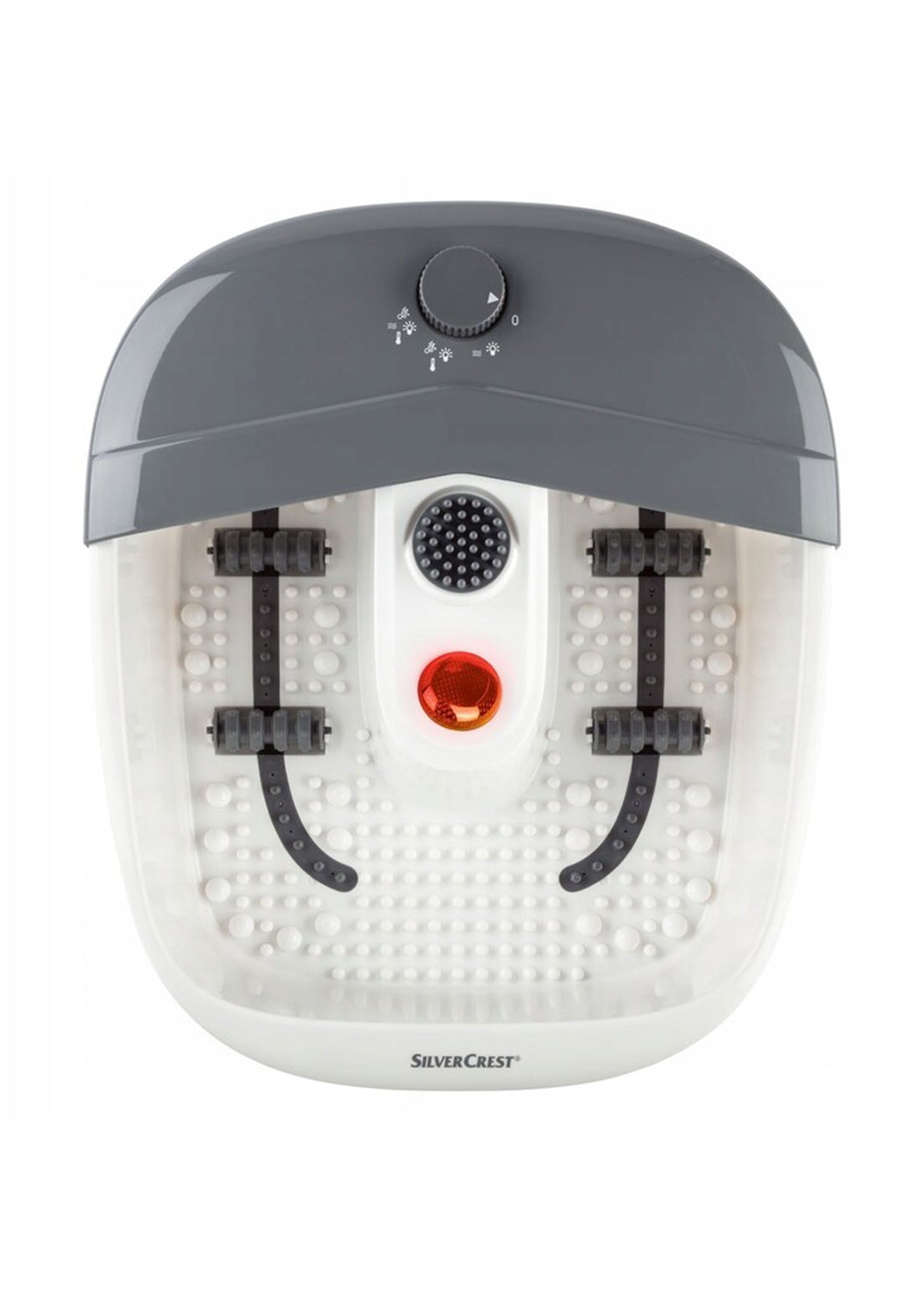 Premium Foot Bath Massager with Vibration, Bubble & Reflex Roller