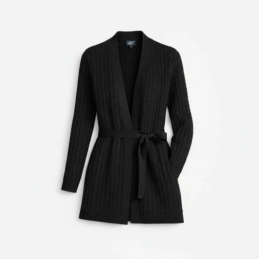 LANDS' END Cotton Cable Knit Slim Fit Long Cardigan - Gomix Brands Outlet