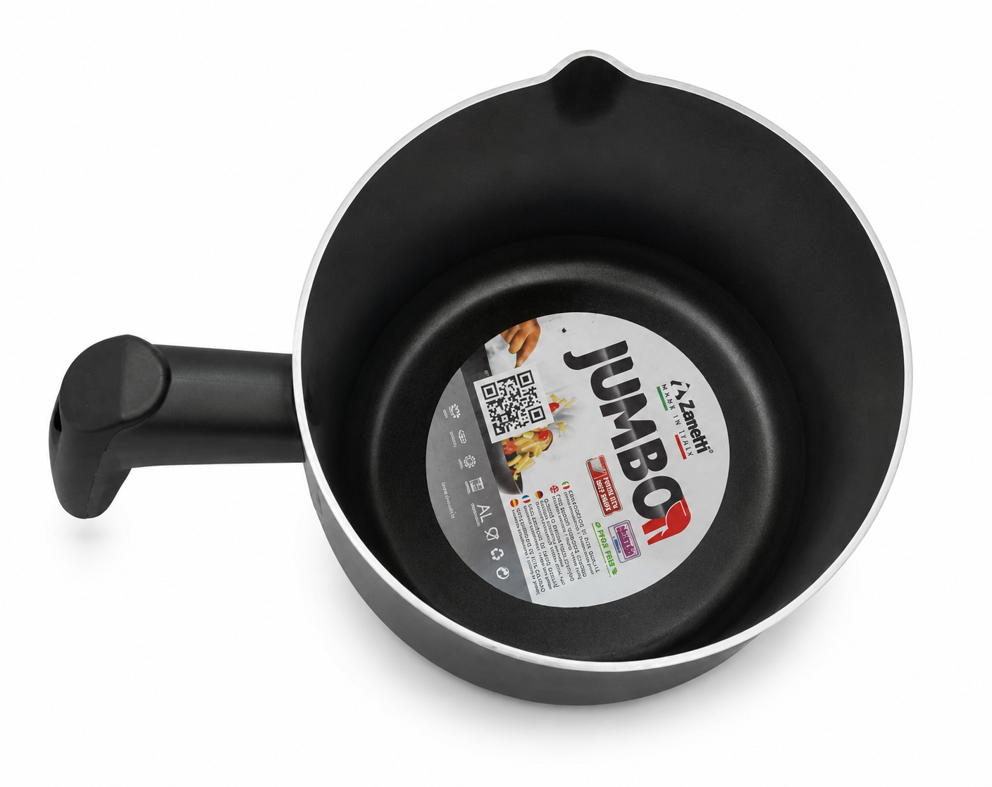 Zanetti Jumbo Milk Pan 1L Aluminum