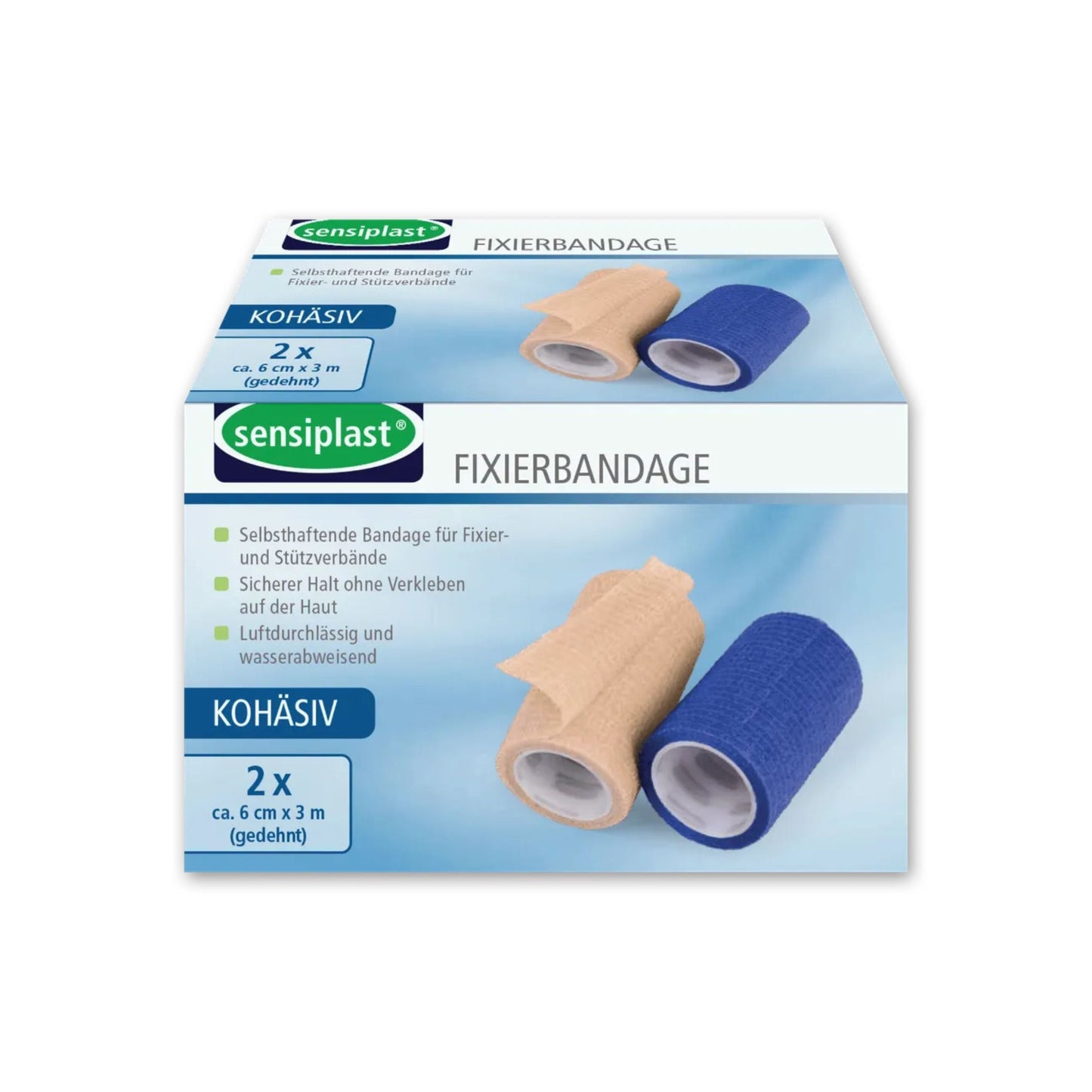 Sensiplast Bandages Set 2-Pack 6 cm x 3 m