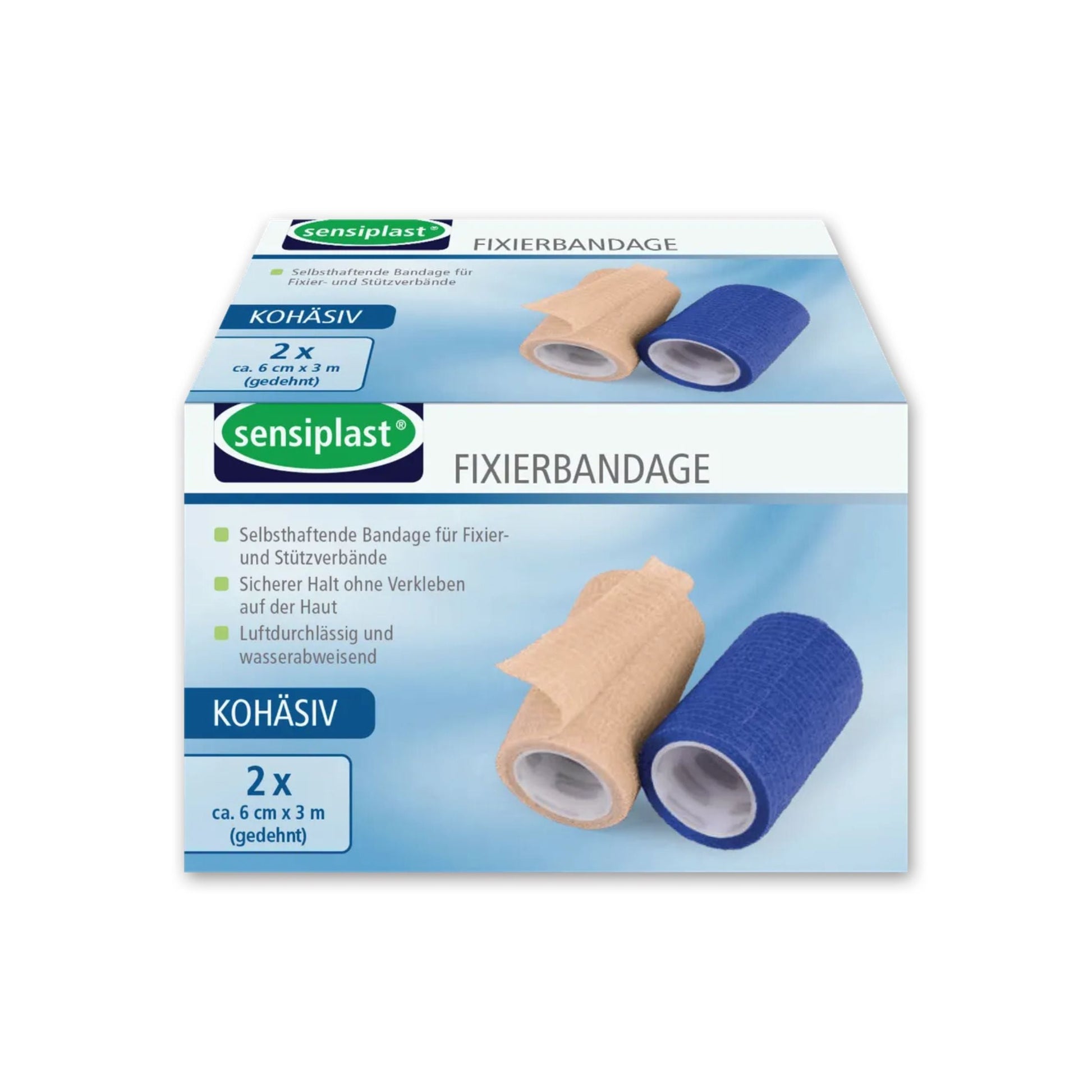 Sensiplast Bandages Set 2-Pack 6 cm x 3 m