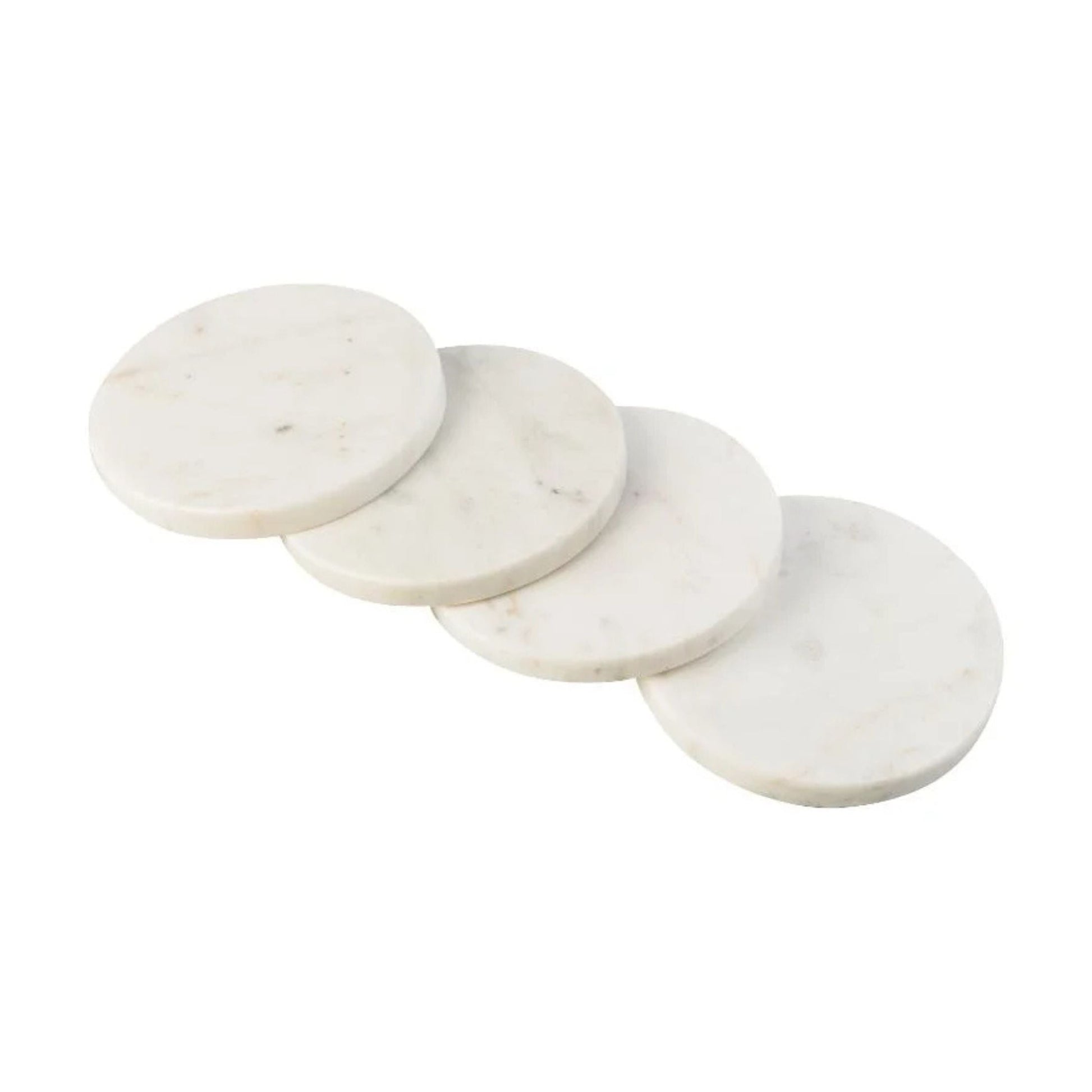 Livarno Home Set Of 4 Marble Coasters 10cm