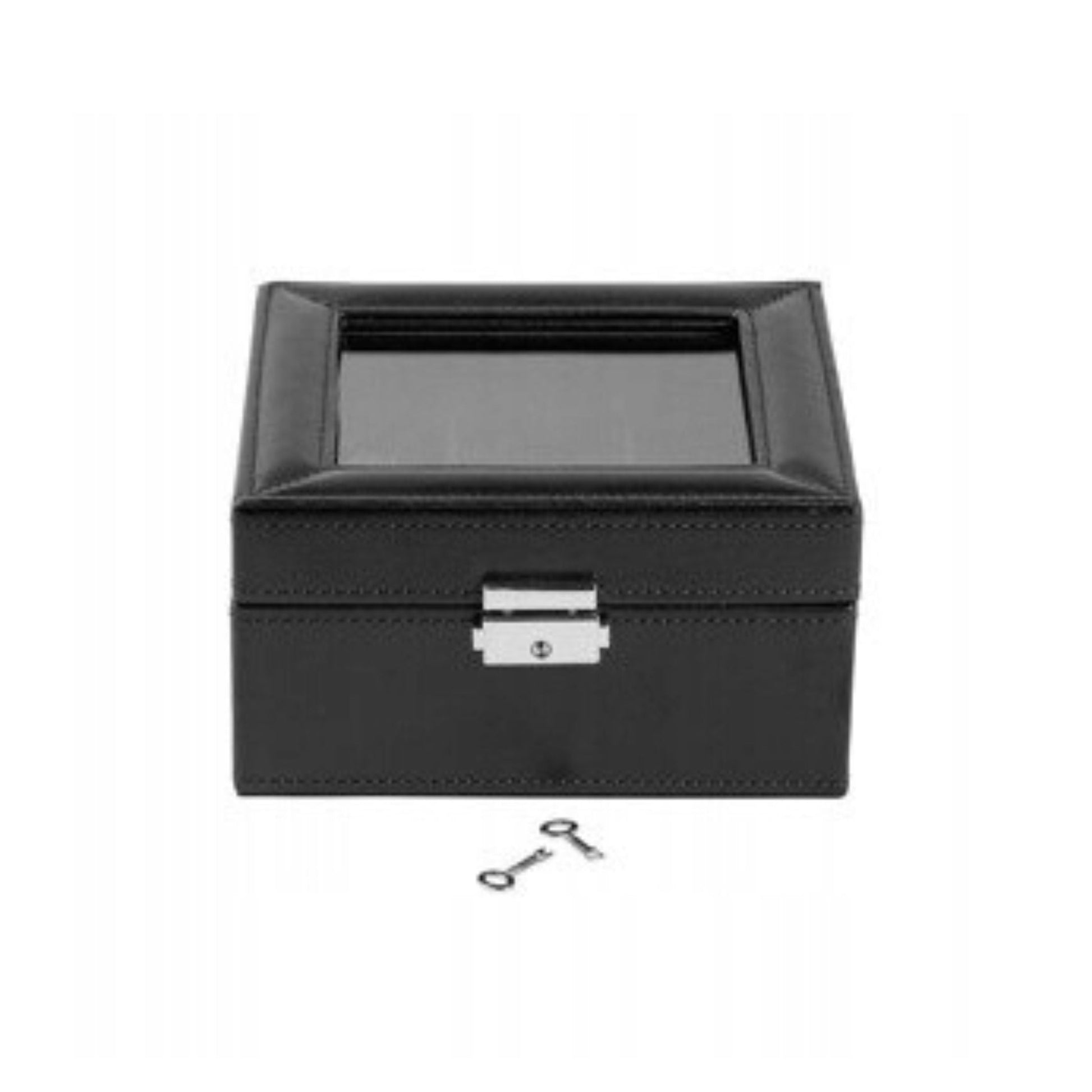 Auriol Watch Box 6-Compartment Lockable Imitation Leather