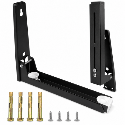 Frevoitna 2Pcs Microwave Wall Mount Bracket Foldable Adjustable 40kg Capacity