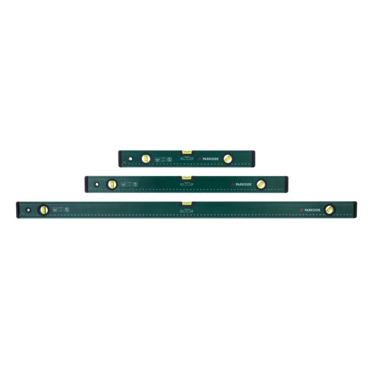 Parkside Spirit Level Set 3-Piece 40cm 60cm 100cm