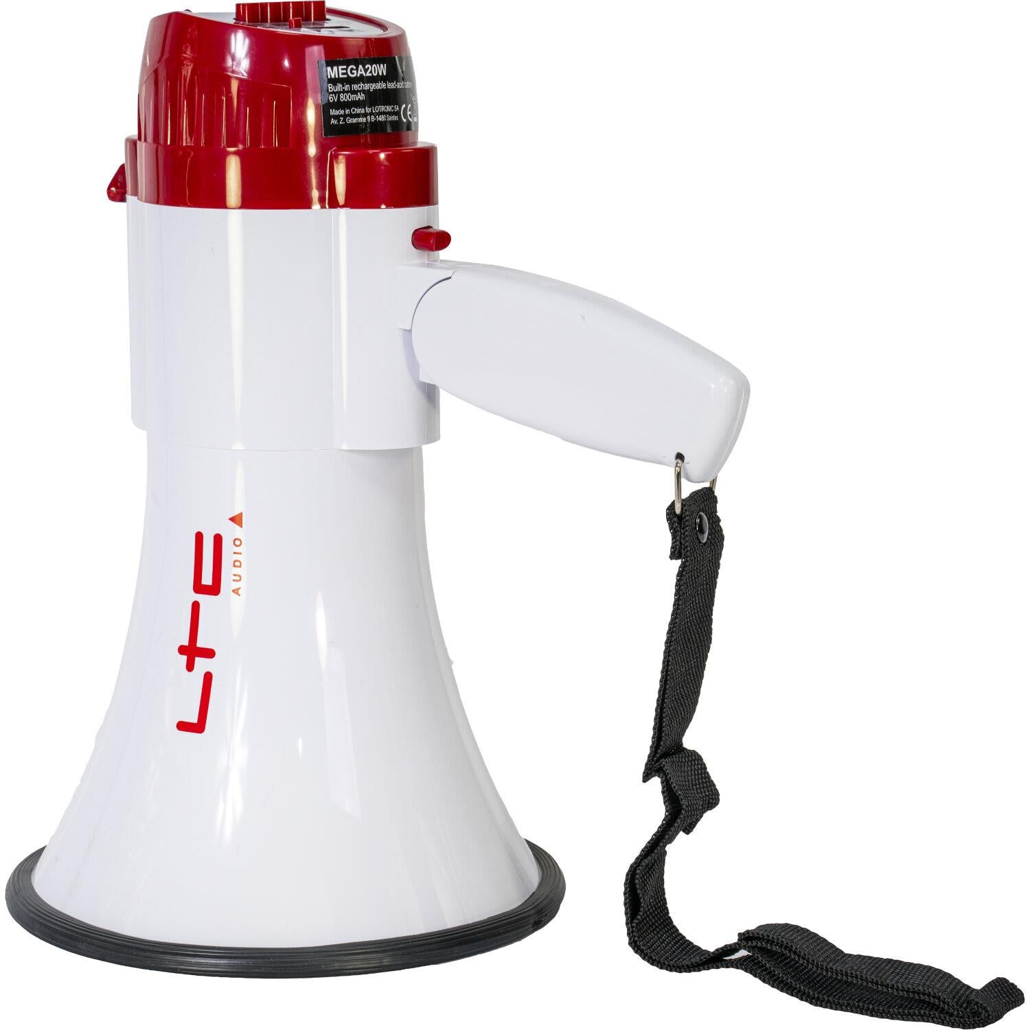 LTC Mega20W Portable 20W Rechargeable Megaphone Speaker with Mic