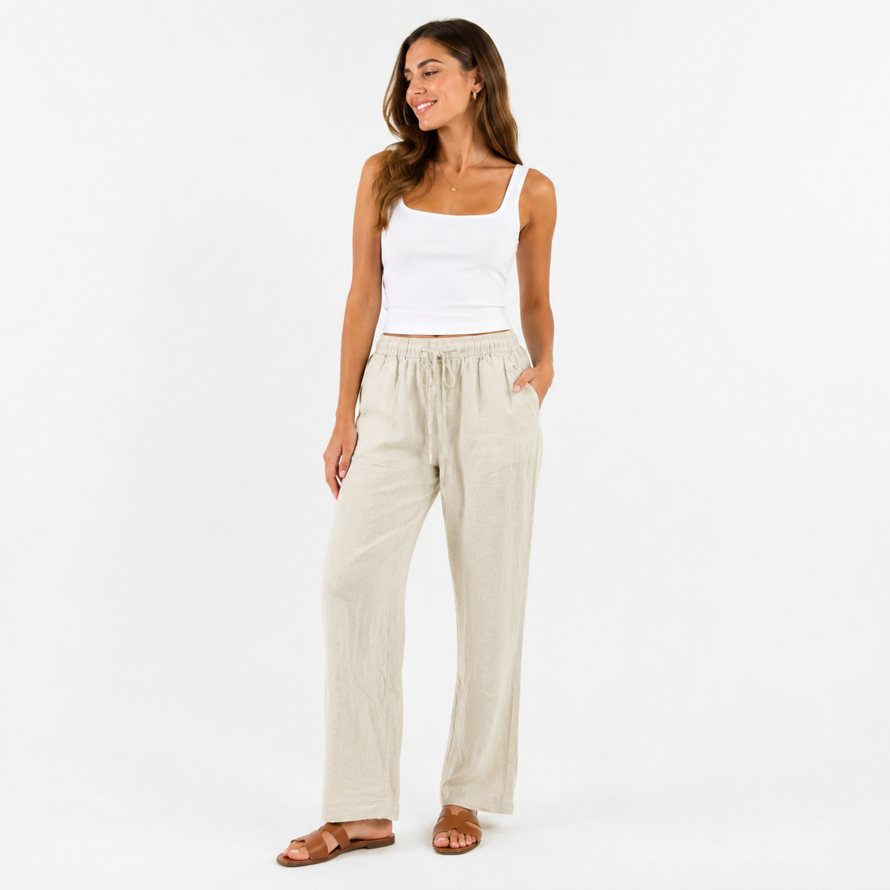 esmara Linen Blend Pants for Women