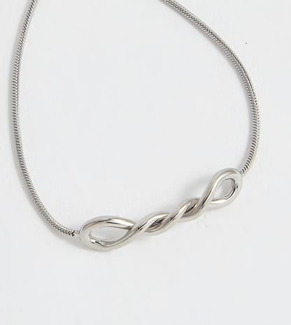 Tommy Hilfiger Elegant Twisted Silver Stainless Steel Bracelet for Women