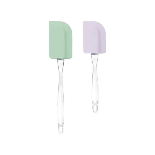 Livarno Home Silicone Spatula Set 2-Piece Platinum Silicone