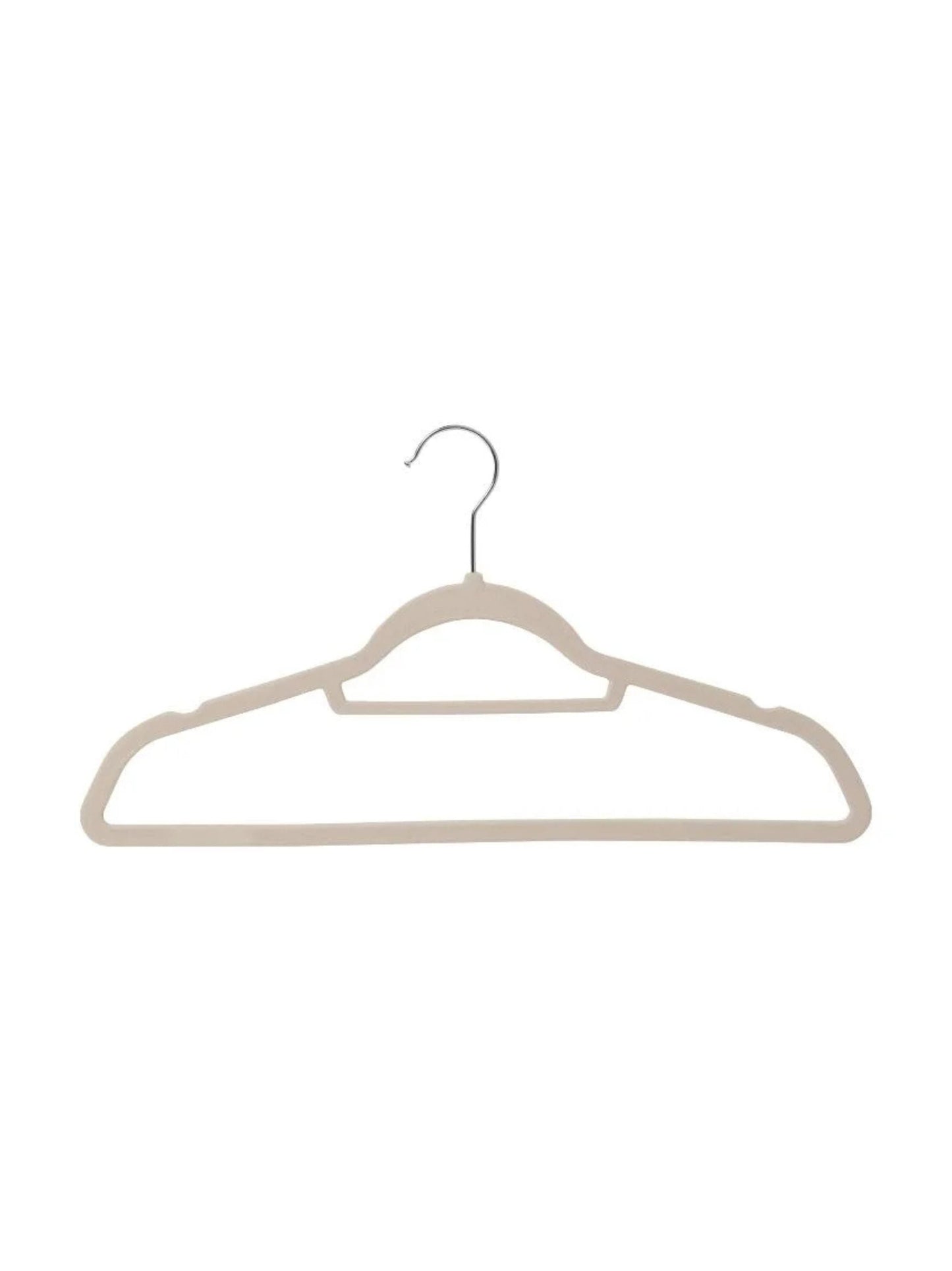 Livarno Home Clothes Hangers 10-Piece Anti-Slip Suede 44x23.6 cm
