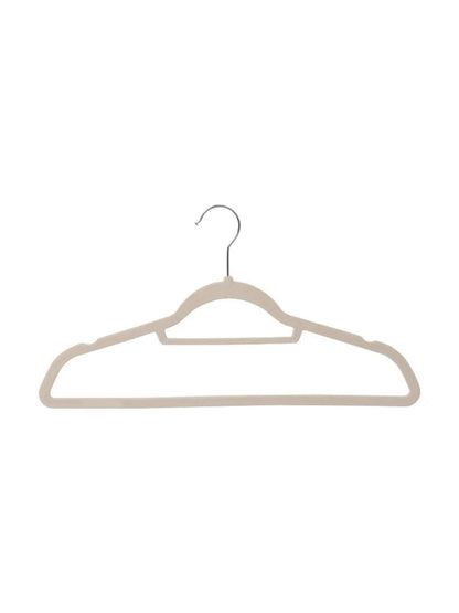 Livarno Home Clothes Hangers 10-Piece Anti-Slip Suede 44x23.6 cm