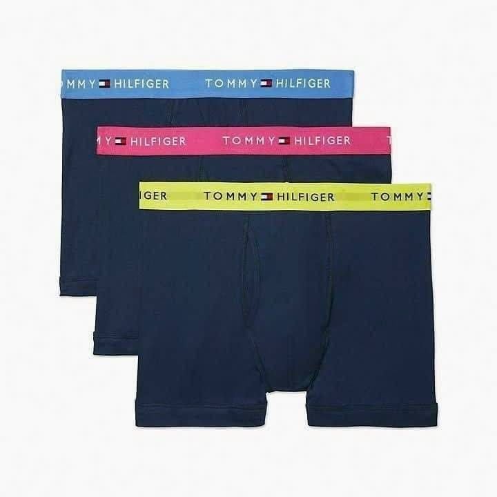 Tommy Hilfiger Men's 3-Pack Soft Cotton Stretch Boxer Briefs - Ultimate Comfort