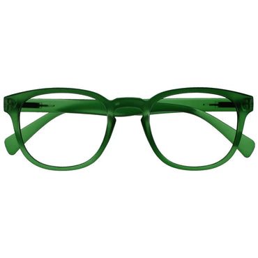 Opulize POP Matte Reading-Glasses Retro Chunky Light Frame with Spring Hinges