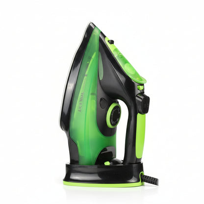 Sokany 2400W Ceramic Soleplate Steam Iron for Effortless Wrinkle Removal Green SOK2085