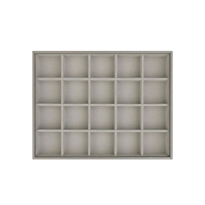 Esmara Stackable Velvet Jewelry Box 20-Compartment