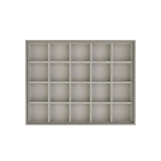 Esmara Stackable Velvet Jewelry Box 20-Compartment