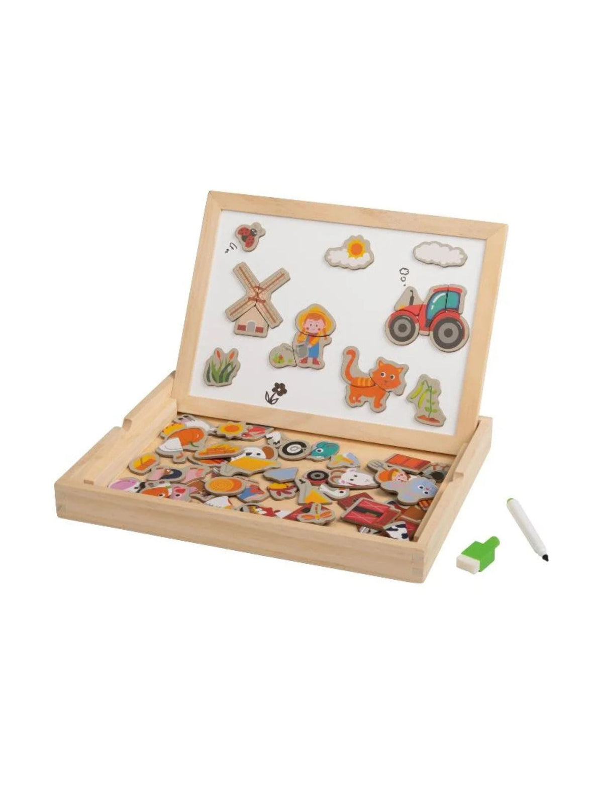 Play Tive Junior Farmyard Wooden Toy 89-Piece Set