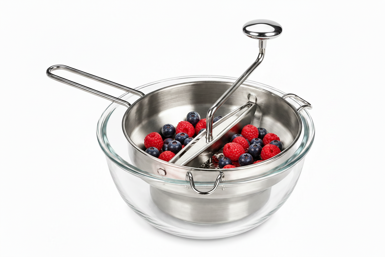 LIVARNO home Stainless Steel Food Mill 32.8 x 21.5 x 7.9 cm