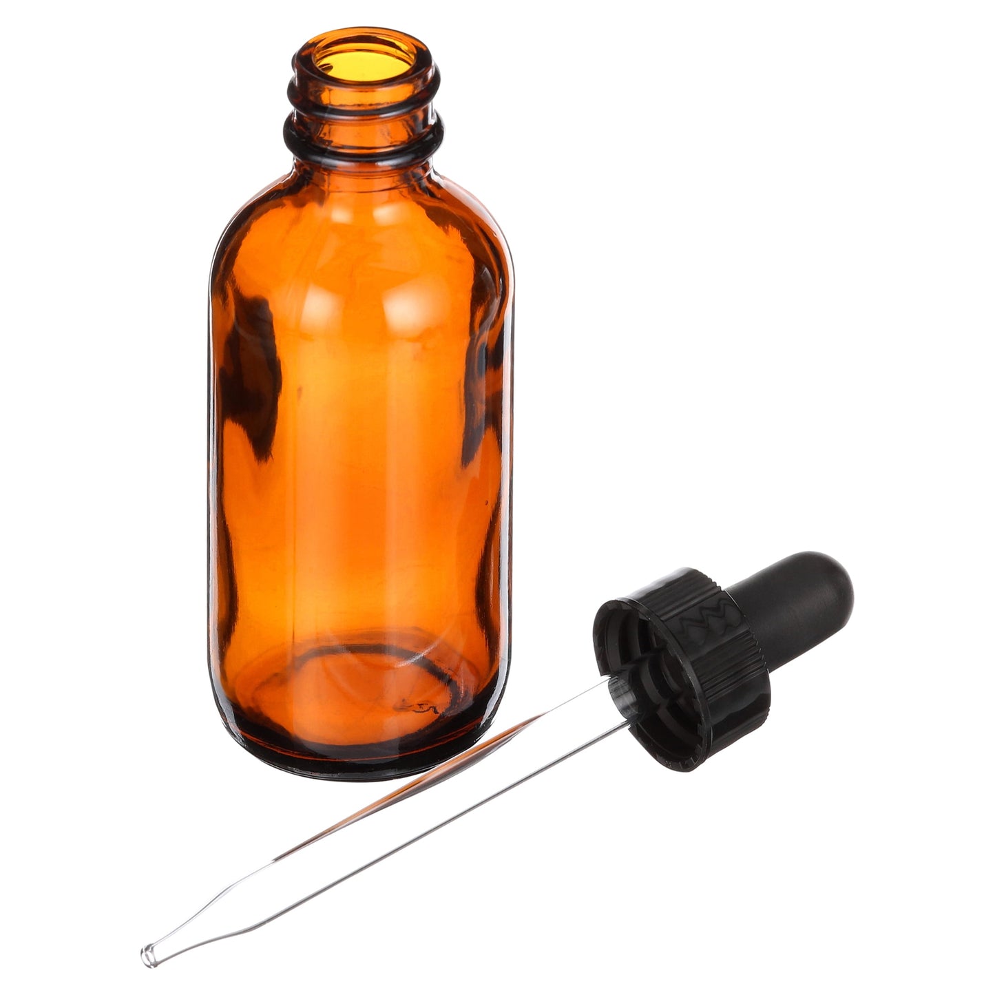 Amber Glass Dropper Bottles 2 oz Pack of Two