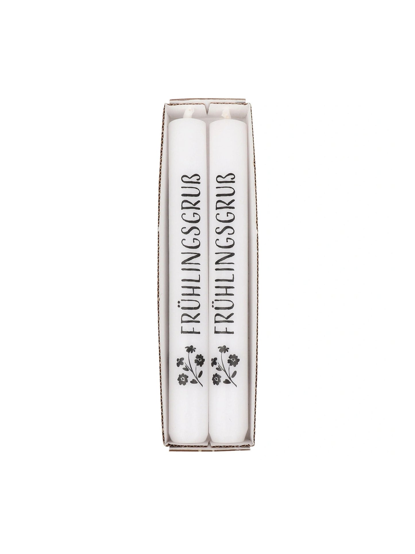 All Brands White Candle Set 2-Piece 19.5 cm Diameter