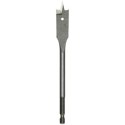 Precision Flat Wood Drill Bit 16mm x 150mm with Hex Shank for Clean Drilling
