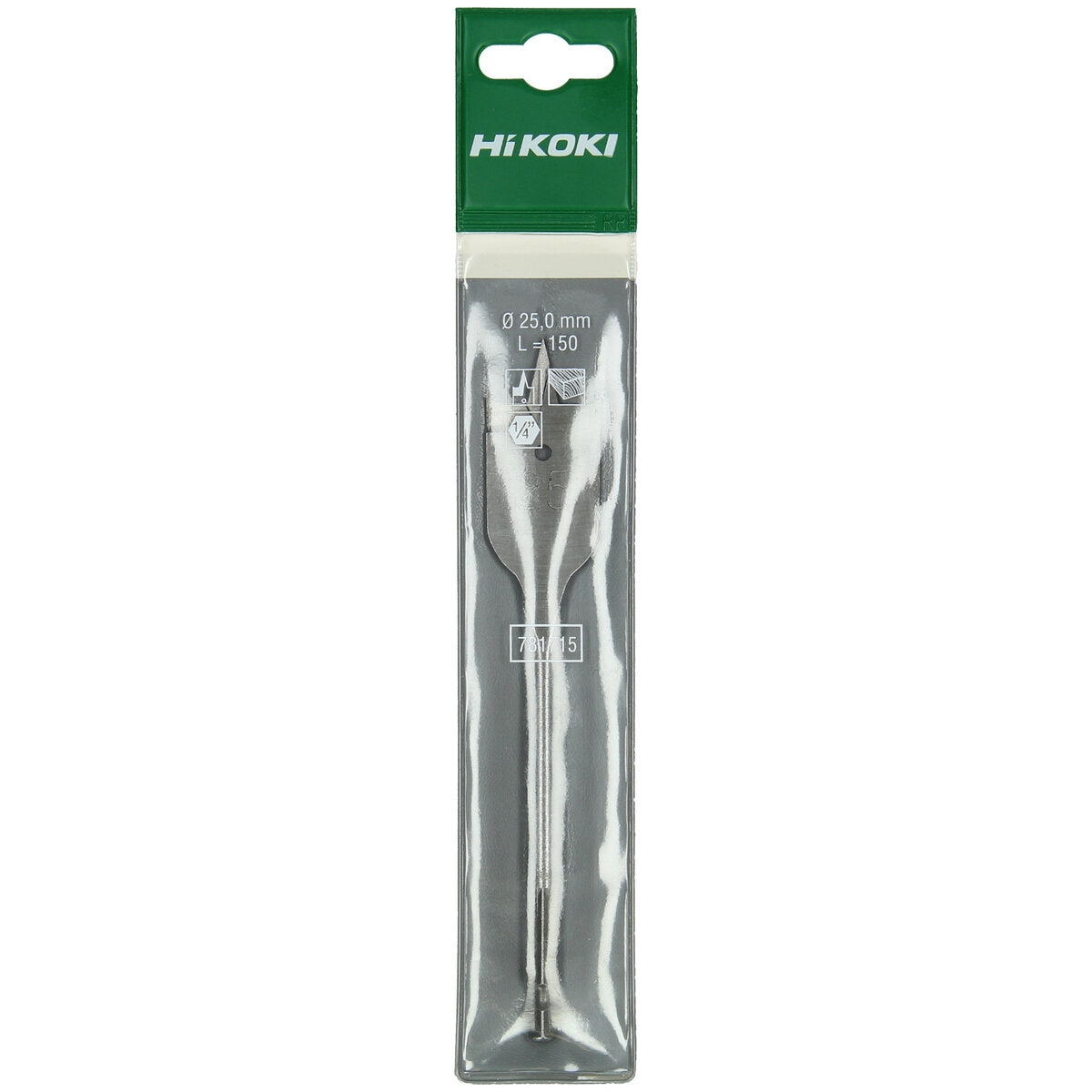 Precision Flat Wood Drill Bit 16mm x 150mm with Hex Shank for Clean Drilling