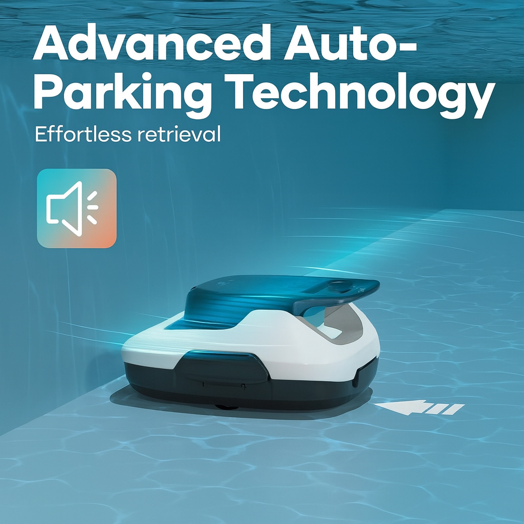 Aiper Scuba SE White Cordless Robotic Pool Cleaner: Efficient Hydrodynamic Design, Auto-Parking
