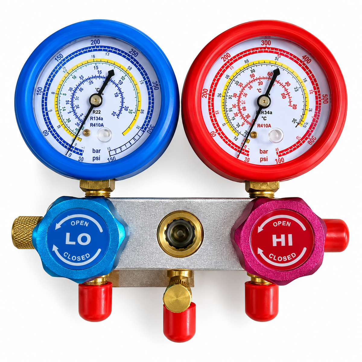 USA Double Manifold Gauge Set