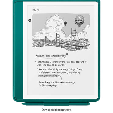 Amazon Kindle Scribe Folio Cover: Magnetic, Plant-Based Leather, Jade Color