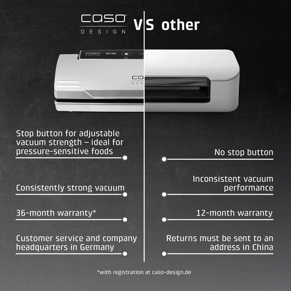 CASO Design VC100 Vacuum Sealer