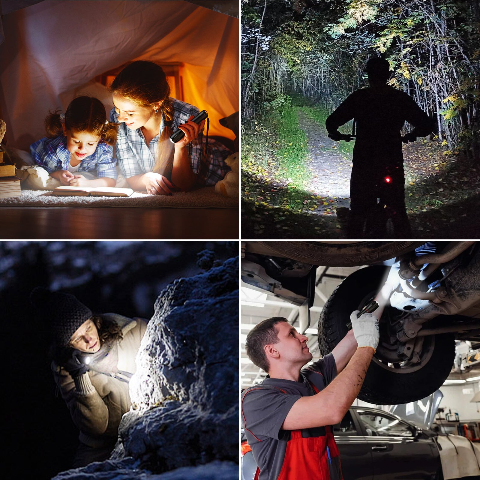 Blukar Waterproof Lightweight Mini Handheld LED Torch Rechargeable K9137