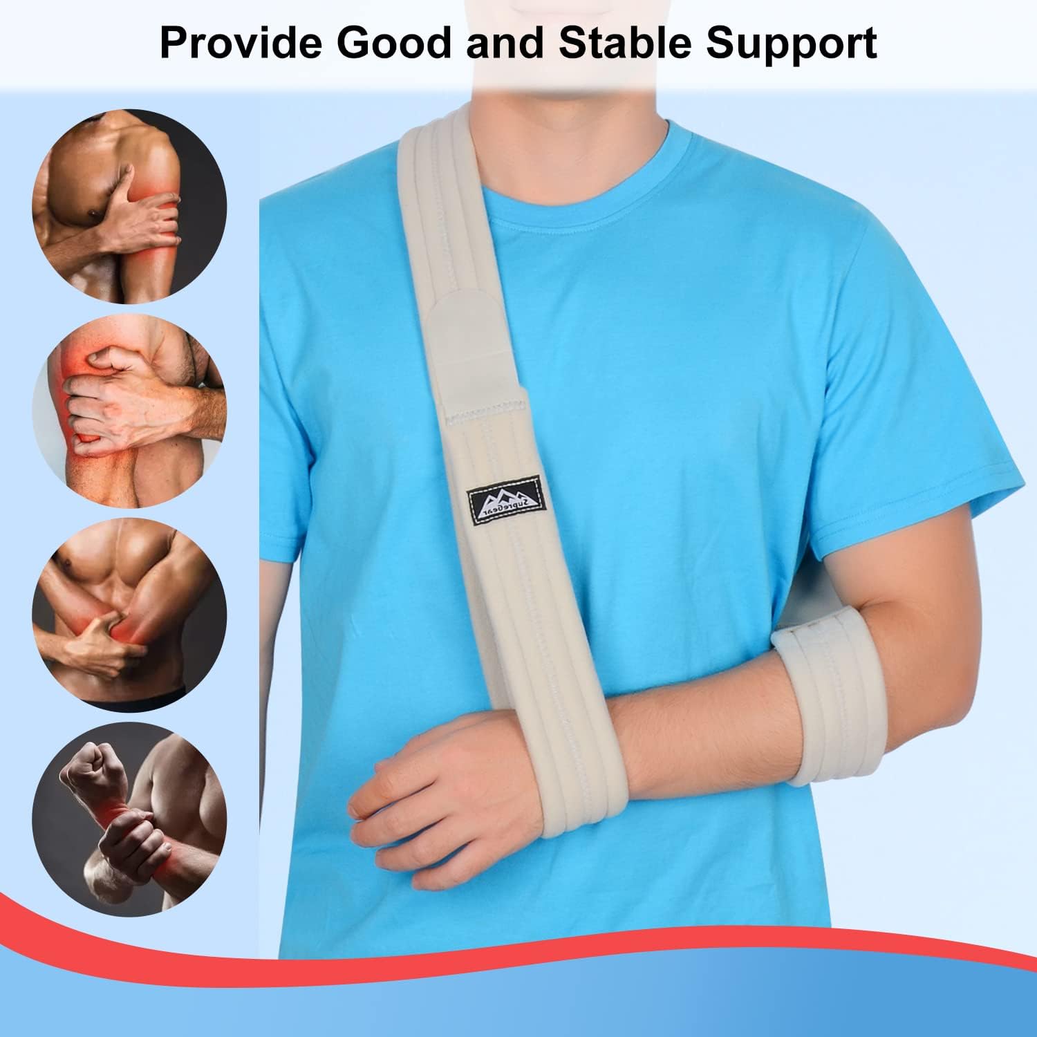 Adjustable Arm Sling Shoulder Immobilizer for Injury Recovery