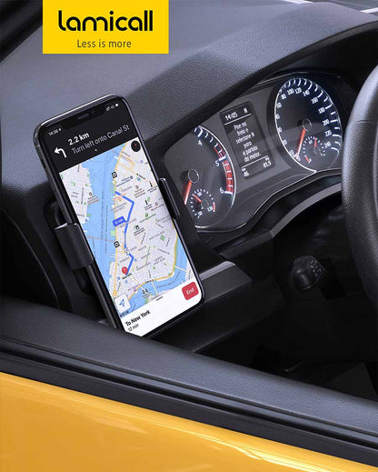 Lamicall Car Air Vent Phone Mount Two-Grip Design Black