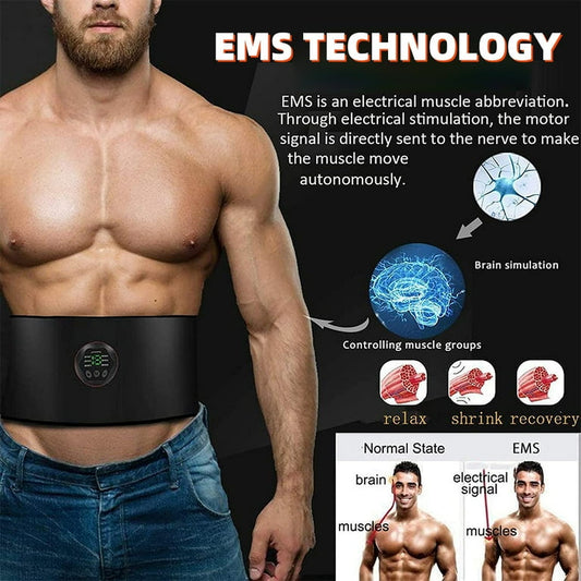 DFITO Wireless EMS Smart Abdominal Muscle Toner Belt for Core Strength Training