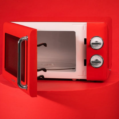 Cecotec Proclean 3010 Retro Microwave 700W 20L Red