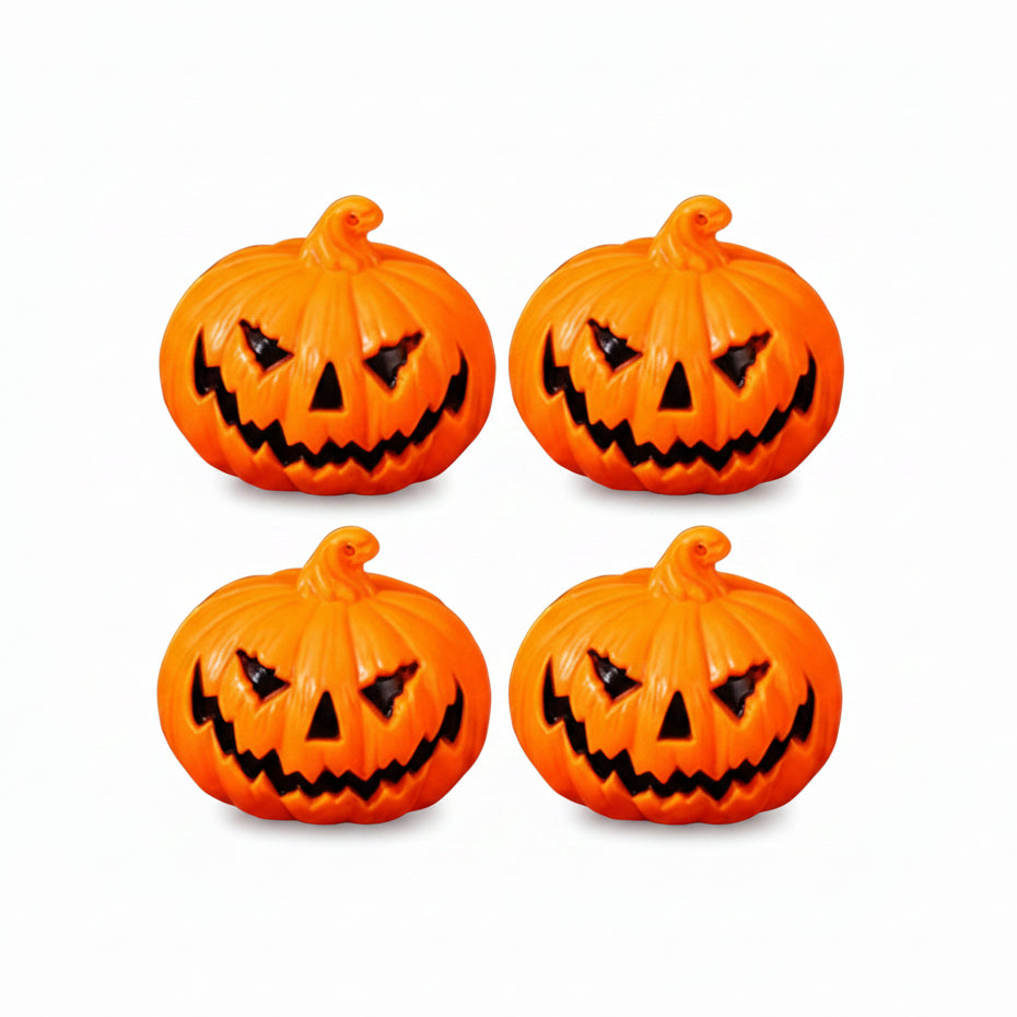 Tnarru 3-Piece Pumpkin Lantern Halloween Decoration LED Light Small