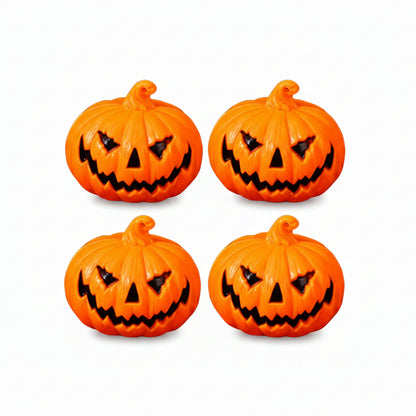 Tnarru 3-Piece Pumpkin Lantern Halloween Decoration LED Light Small