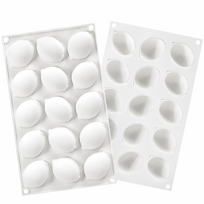 Fchil Silicone Lemon Chocolate Mold 15 Cavity QY135