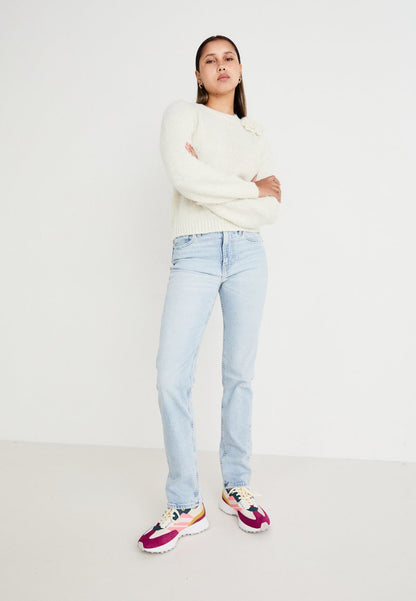 Pepe Jeans Lucky Main Ecru White Trainers - Stylish Multi-Color Casual Footwear