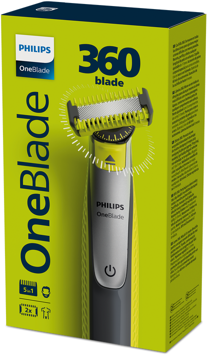 Philips OneBlade 360 Face & Body Hybrid Trimmer: Effortless Shaving, Edging, Trimming