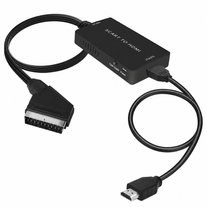 Uhddadi Scart To HDMI Converter Adapter 1080P With Cable