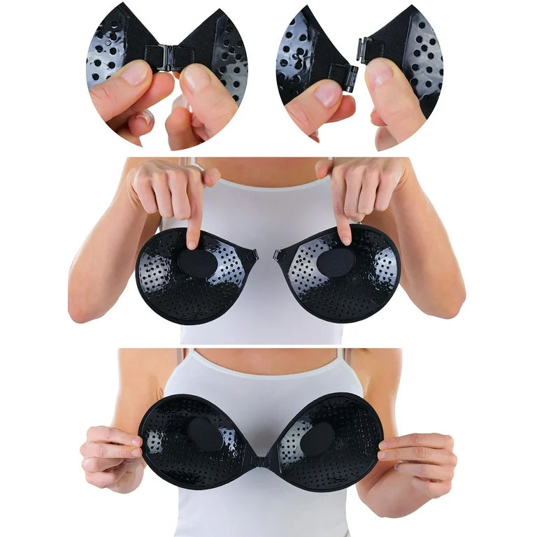 Women's Whipped Silicone Push-Up Bra Pad Inserts