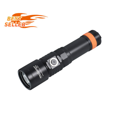 ORCATORCH D710 3000 Lumen USB-C Rechargeable Dive Light for Technical Recreational Diving