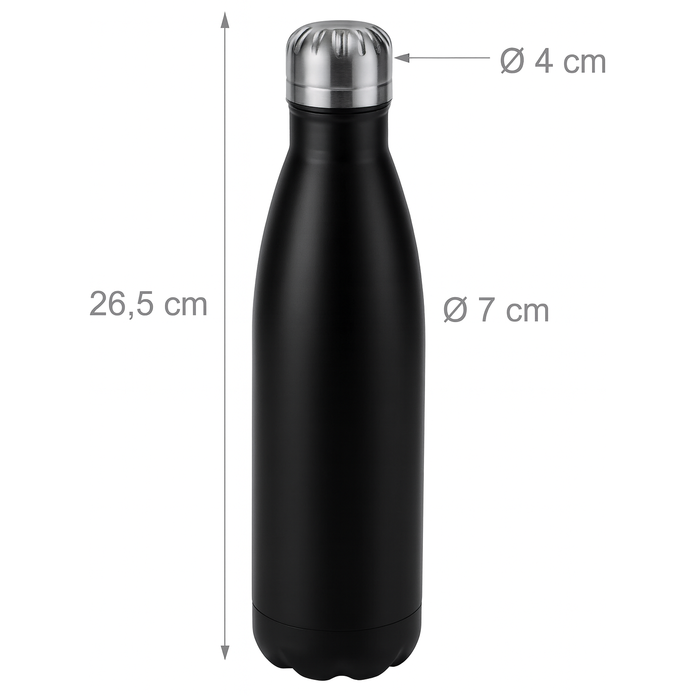 Relaxdays Stainless Steel Insulated Water Bottle 500ml